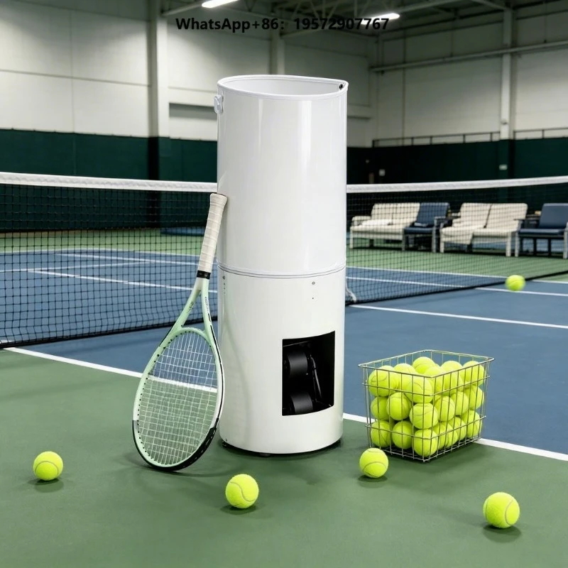 Machine de service de tennis portable avec fonction vocale personnalisée 120 km/h