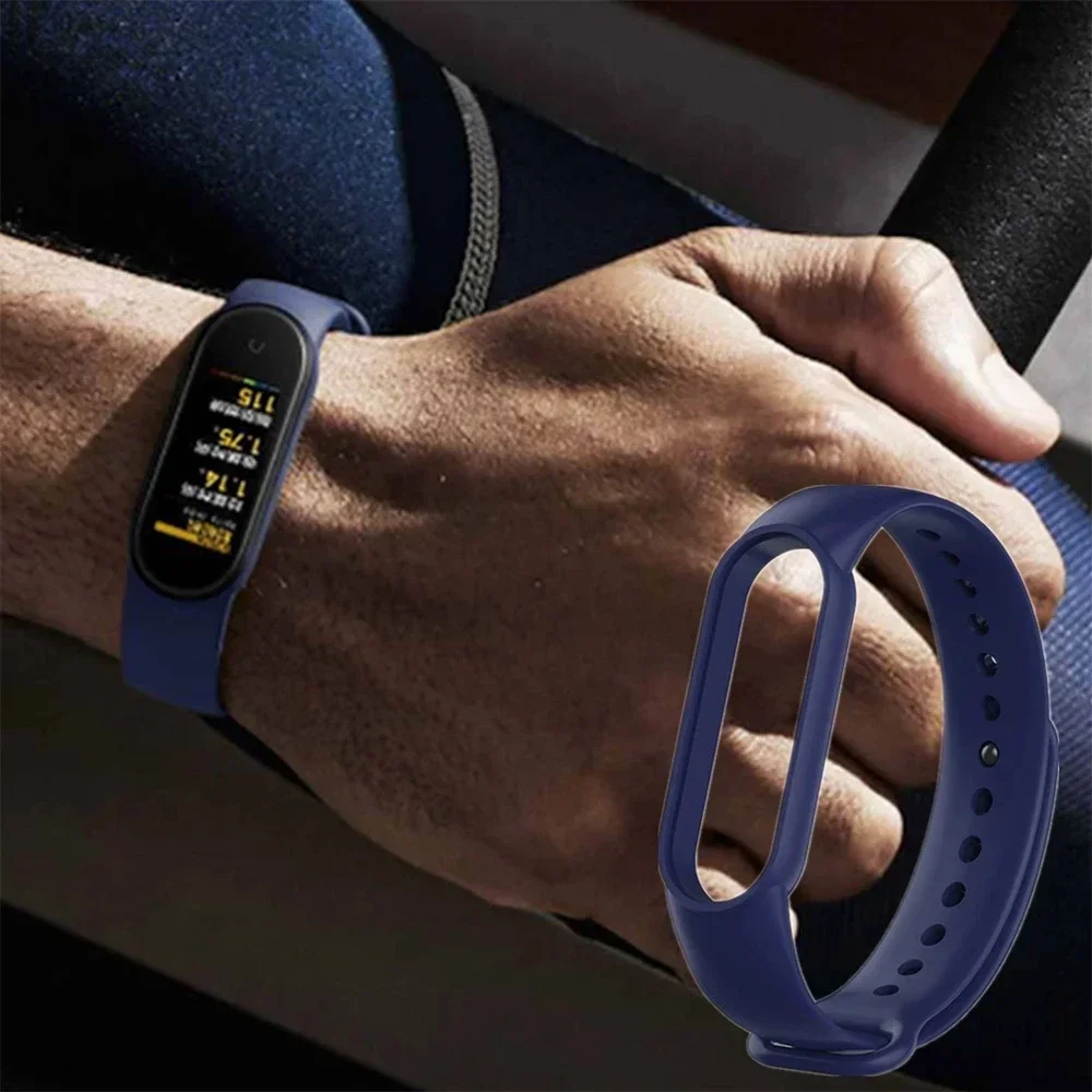 Correa de silicona para reloj Xiaomi Mi Band 7, 6, 5, 4 y 3, accesorios para reloj inteligente, 3/4