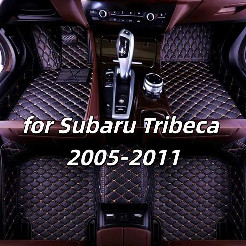 Car Accessories interior Auto leather carpet pads for Subaru Tribeca 2005 2006 2007-2011 car floor mats vehicle foot mat rugs