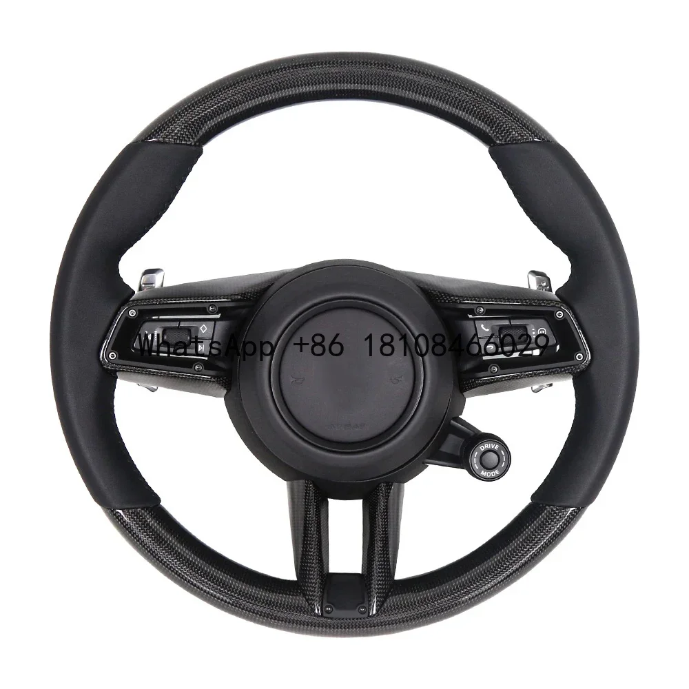 Real Carbon Fiber Car Steering Wheel For Porsche 992