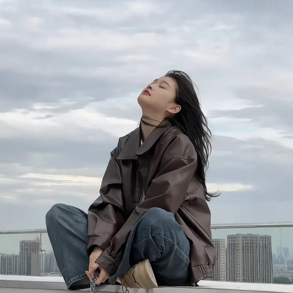 Women's Short Leather Jacket New Spring Autumn Motorcycle Maillard Wear Small Size Women's Outerwear