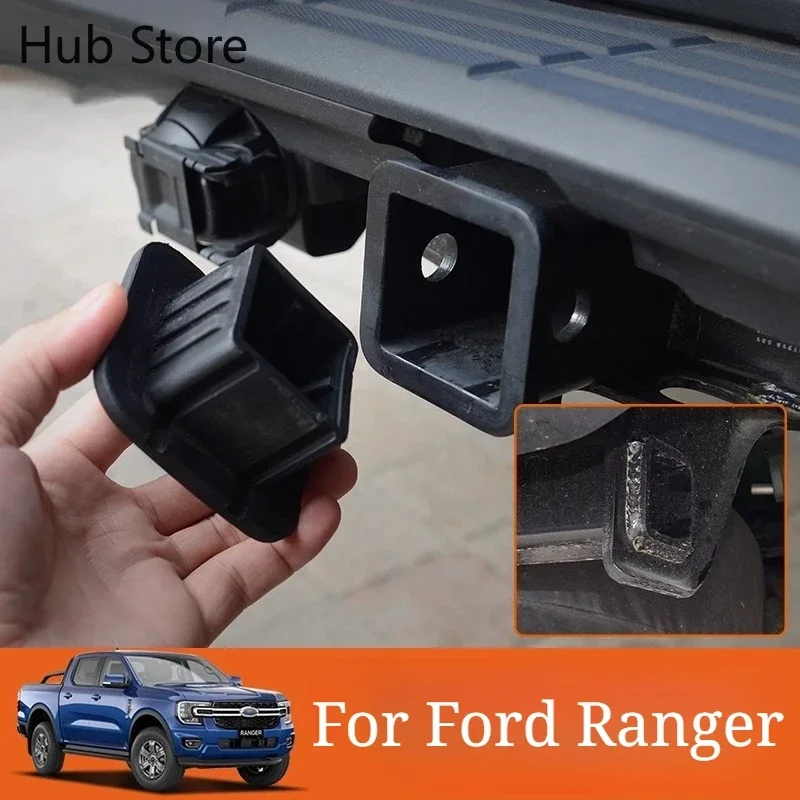 For Ford Ranger Original Trailer Bar Square Mouth Plug Cover on Both Sides of The Ranger Modified Trailer Hook Cover