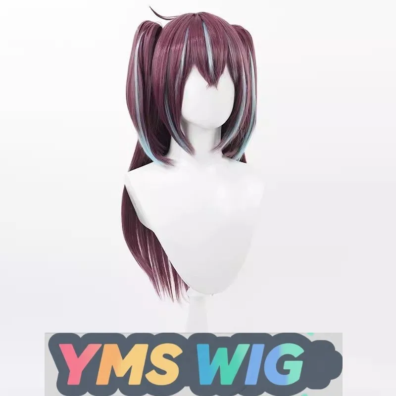 【PARRUCCA YMS】Parrucca cosplay con perle Akoya per diventare una ragazza magica con cuoio capelluto realistico e doppie code di cavallo