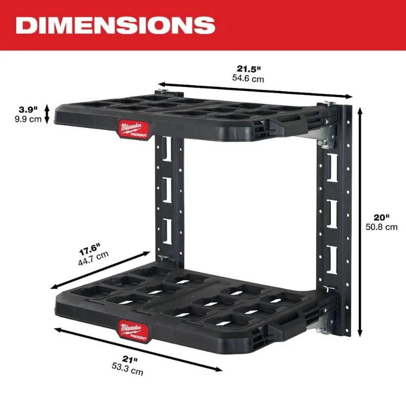 Milwaukee 48-22-8480 PACKOUT™ 2-Shelf Racking Kit Power Tool Accessories