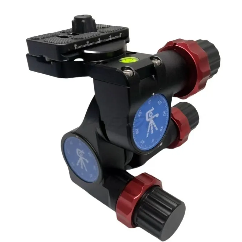 3D Gear Pan Tilt Авиационный алюминиевый сплав DSLR Микроштатив Панорамная Фото №5