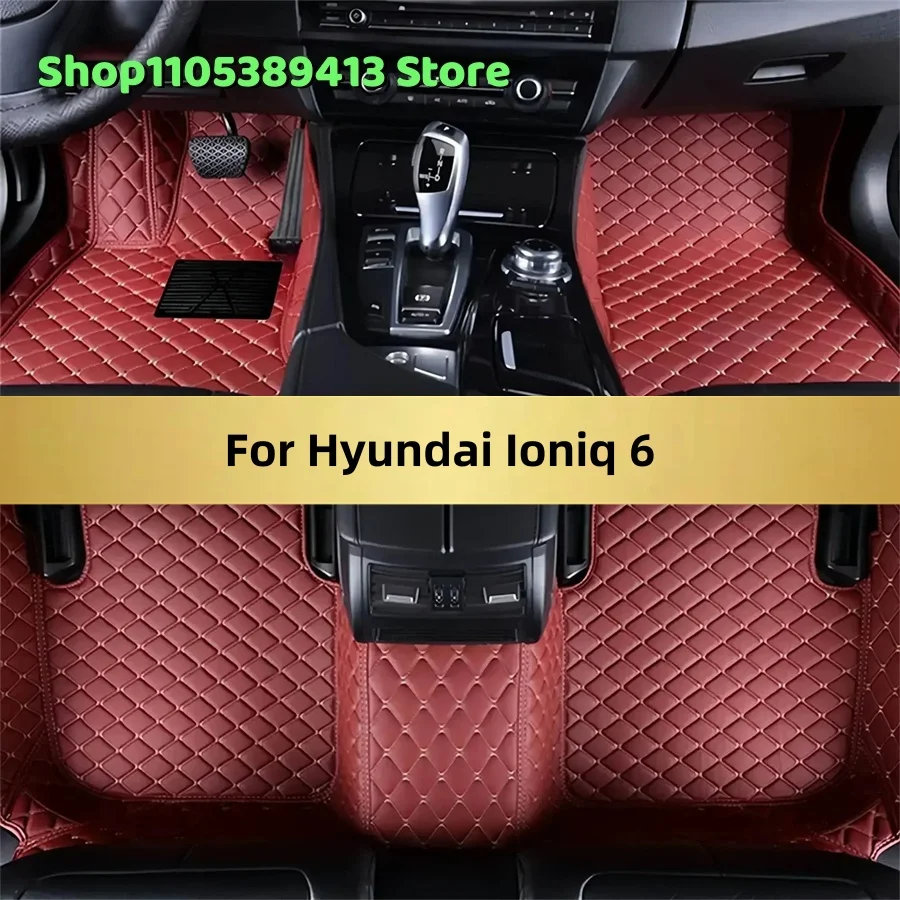 

Индивидуальные автомобильные коврики из искусственной кожи для Hyundai Ioniq 6 2024-2028: аксессуары, коврики, ковровые покрытия для авто