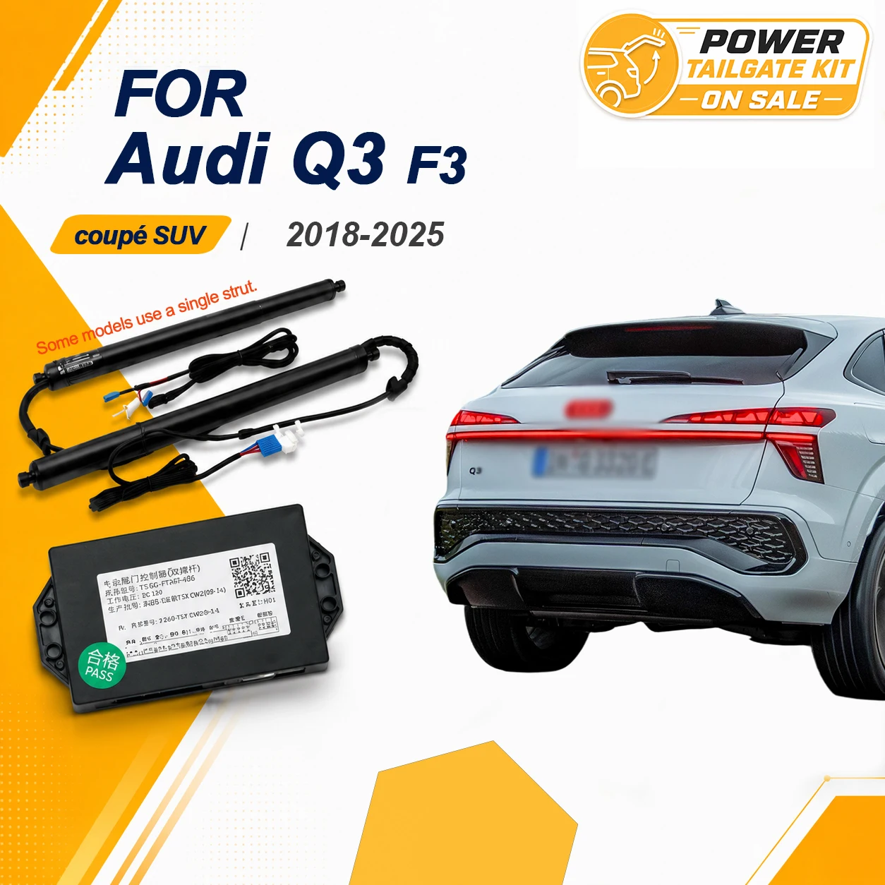 For Audi Q3 F3 coupé SUV Sportback 2018-2025 Car Power Trunk Lift Electric Hatch Tailgate Strut Auto Rear Door Actuator