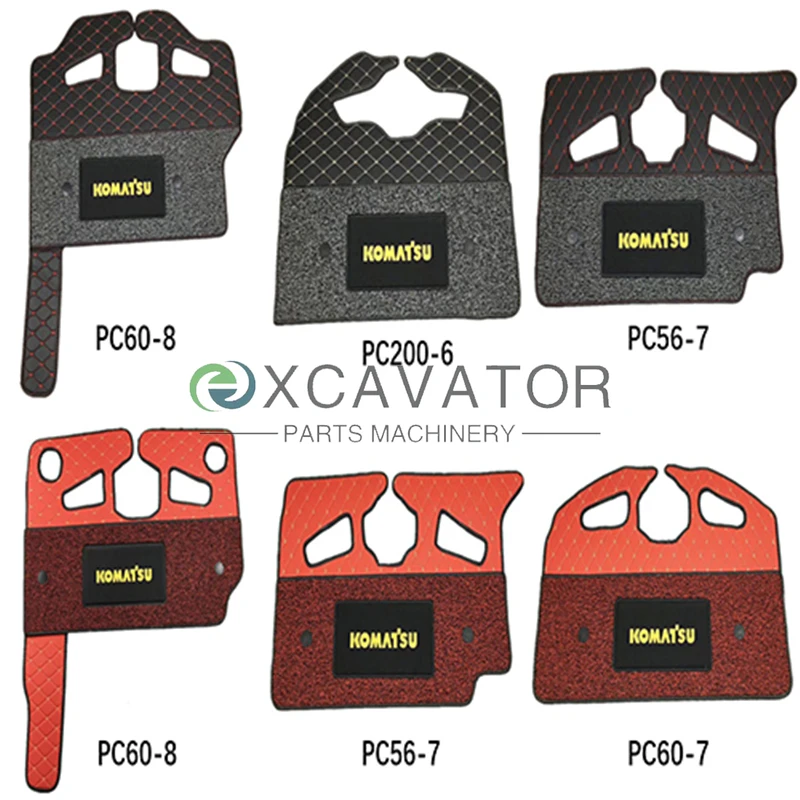 

For Komatsu PC56/60/200-7 60/200-8 220 240 360 400 460-7 -8 200-5-6 Cab Floor Rubber Excavator Mats