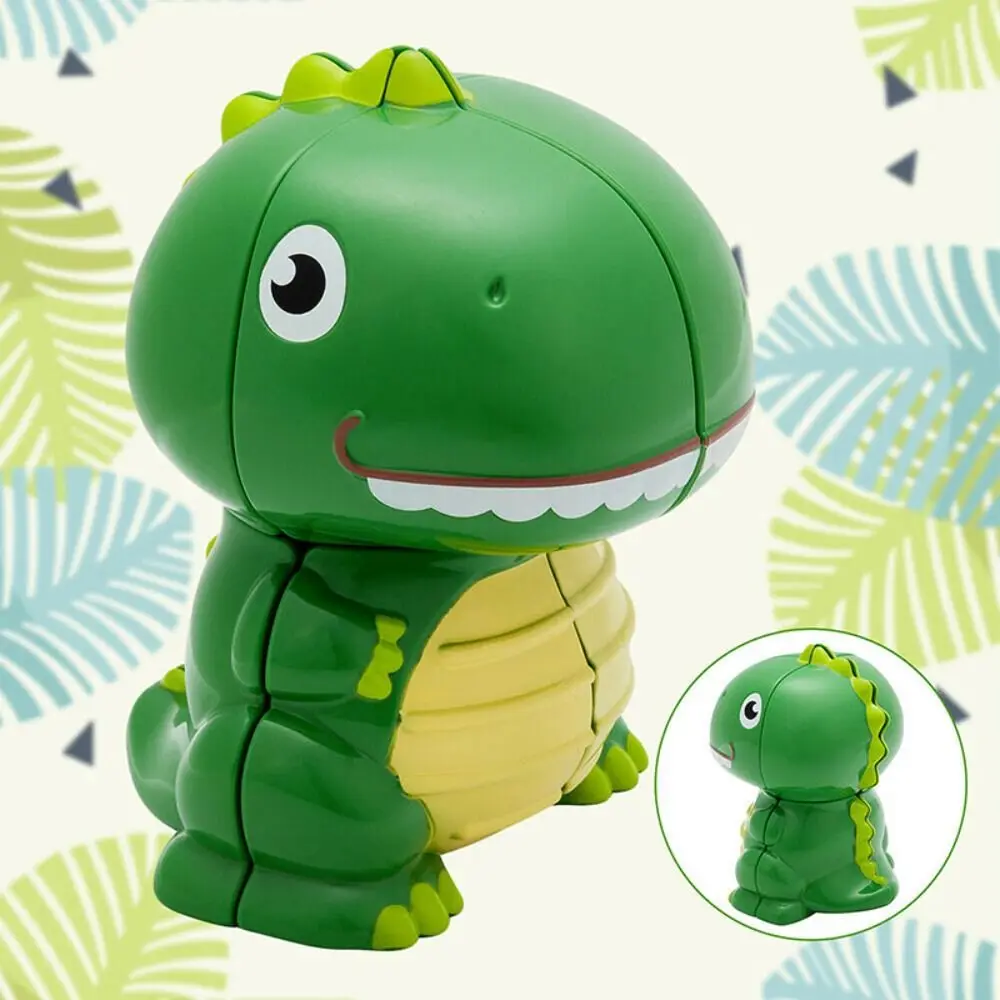 Geschenk Neueste Spielzeug Für Kinder Unregelmäßige Cartoon Dinosaurier Tier Modellierung Geschwindigkeit Cube Dinosaurier Cube Zauberwürfel Gehirn Training