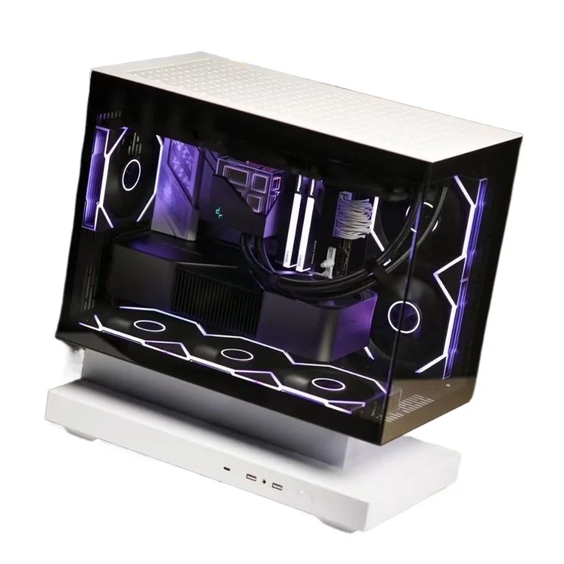 

HM2 floating panda color scheme sea view room computer host 7800X3D 5070 side transparent game machine