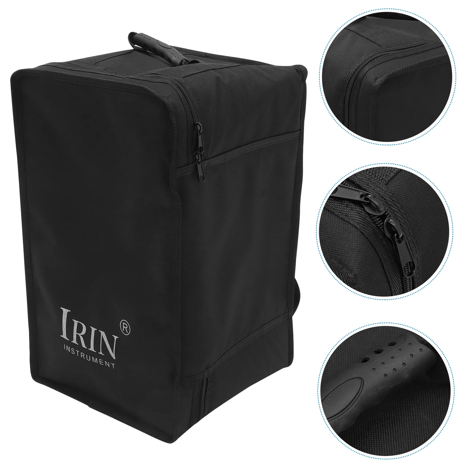 Cajon Drum Kit Practice Pad Tambourine Bag Case for Backpack Storage The Tote Percussion Instrument Carrying Pouch Portable