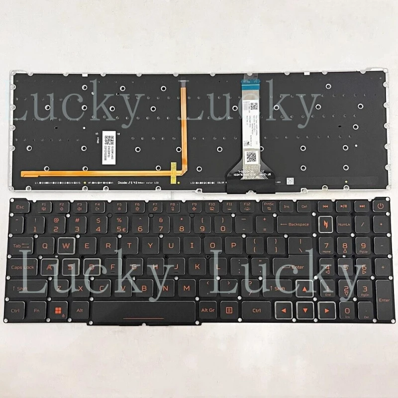 

Новая клавиатура для ноутбука Acer Nitro V 16 ANV16-41 ANV16-71 N24C4, американская раскладка, с янтарной подсветкой