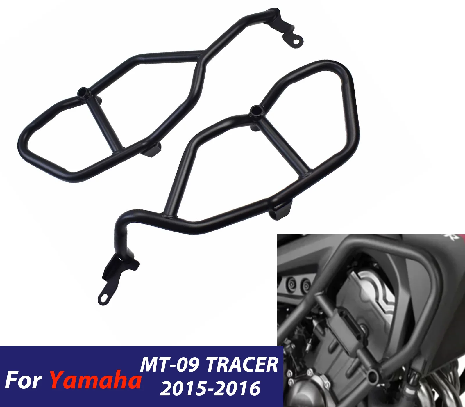 

For YAMAHA MT-09 2015-2016 MT09 Motorcycle Side Crash Bars Engine Guard Saddlebag Side Box Protection Frame Accessories