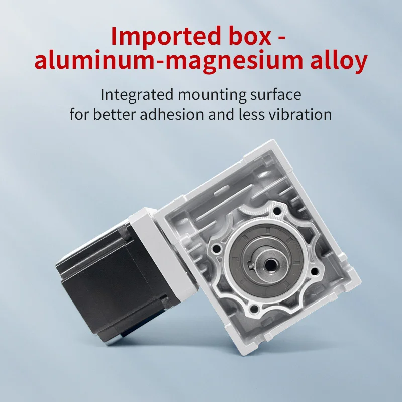 15 arc 42 mm Nema17 right angle worm gear reducer stepper motor gear reducer worm drive gearbox, CSA-UL1004 compliant