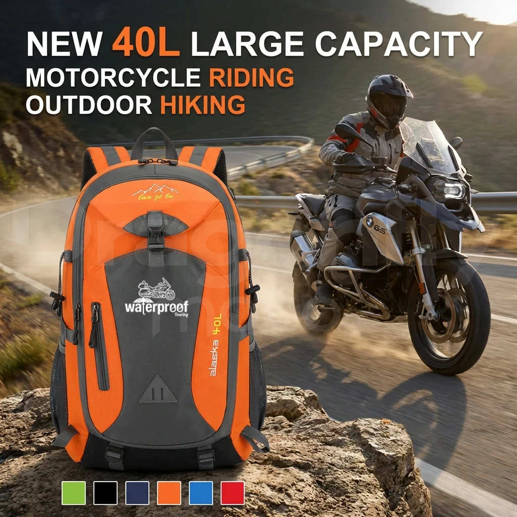 For BMW R1200GS R1250GS R 1200GS R1250 GS R 1250 LC ADV Motorcycle 40L outdoor hiking bag sports bag leisure travel backpack