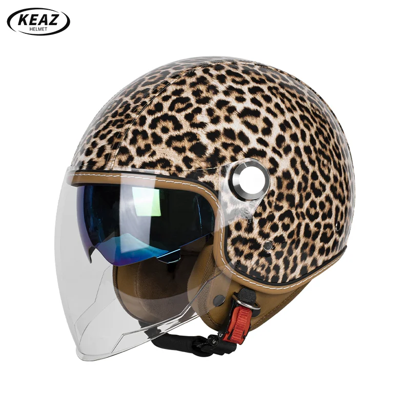 

Entry-Level Friendly 3/4 Open Face Motorcycle Helmet Combines Essential Safety DOT Certified with Affordable Price for New Rider