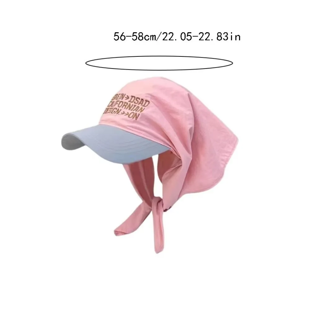 코튼 한국 스카프 야구 모자 빠른 건조 컬러 블록 삼각형 스카프 야구 모자 통기성 달콤한