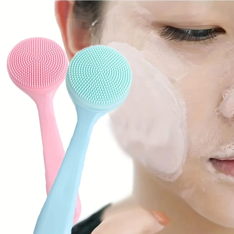 Soft silicone hand-feel face wash brush makeup remover blackhead cleansing tool portable beauty tool