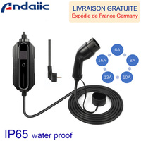 Mobile Charging Station Type 2/Type 1 Mennekes 6A-16A for Electric Cars Home Soloar Power Station