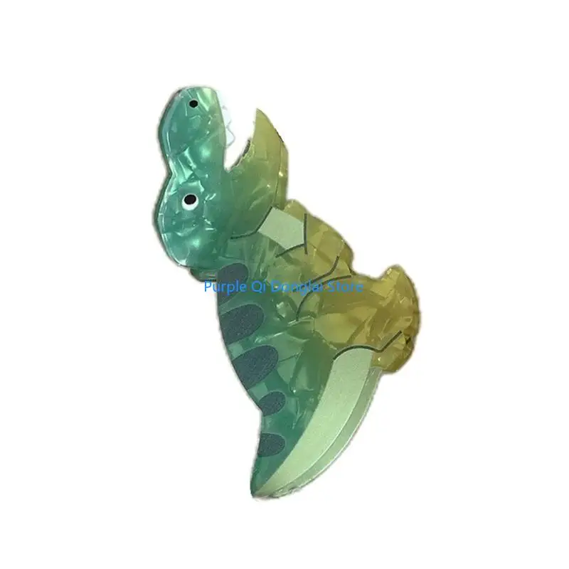 L21E Acrylic Hair Claw Clips Funny Dinosaurs Hair Catch Barrette Large Hair Clips Nonslip Strong Hold Hair Accessories