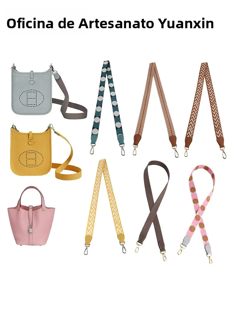 Acessórios de Alça de Lona Artesanais da Heritage Handmade Workshop para Bolsa Hermès, Peças e Acessórios para Bolsa Vegetabl...