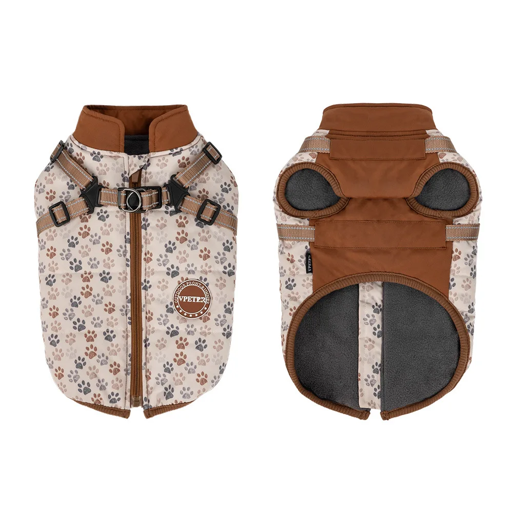

Cotton Dog Thick Coat Dog Vest Pet Reflection Warm Coat Small And Medium-sized Dog Clothes Windproof Vest Clothes for Dog