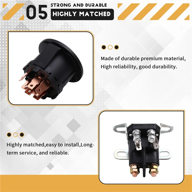 

A73X-Ignition Switch Lawn Mower Tractor Ignition Switch Ignition Switch Lock Core For Honda Husqvarna MTD 532193350