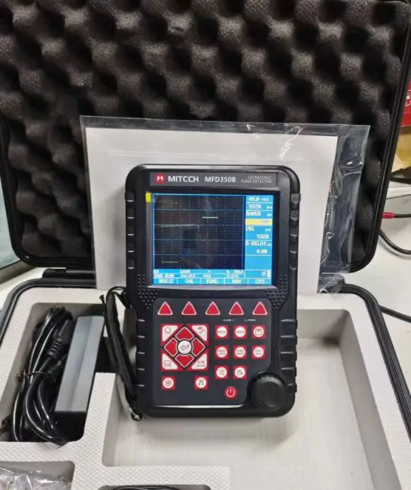 

NDT Equipment MFD350B Portable Digital Ultrasonic Flaw Detector Measuring Range 0~ 6000mm