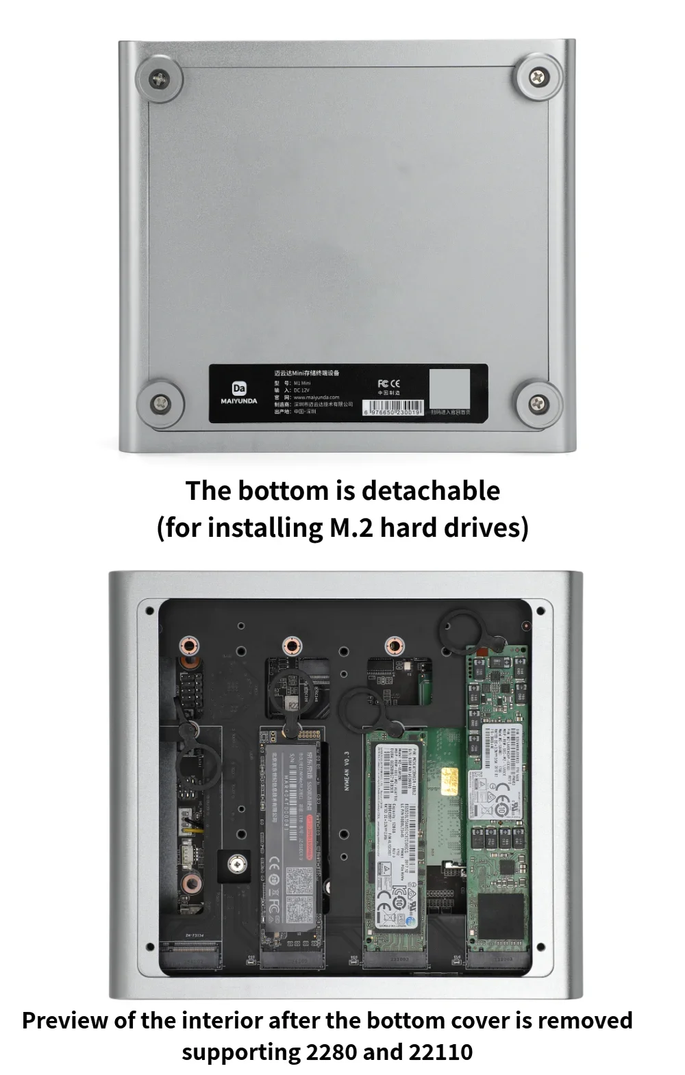 SZBOX Metalowy Mini PC Intel N100 N305 M1 Mini Plus NAS HOST Router Oprogramowany DDR5 M.2 2280/22110 NVMe Intel 2.5G LAN Komputer Stacjonarny
