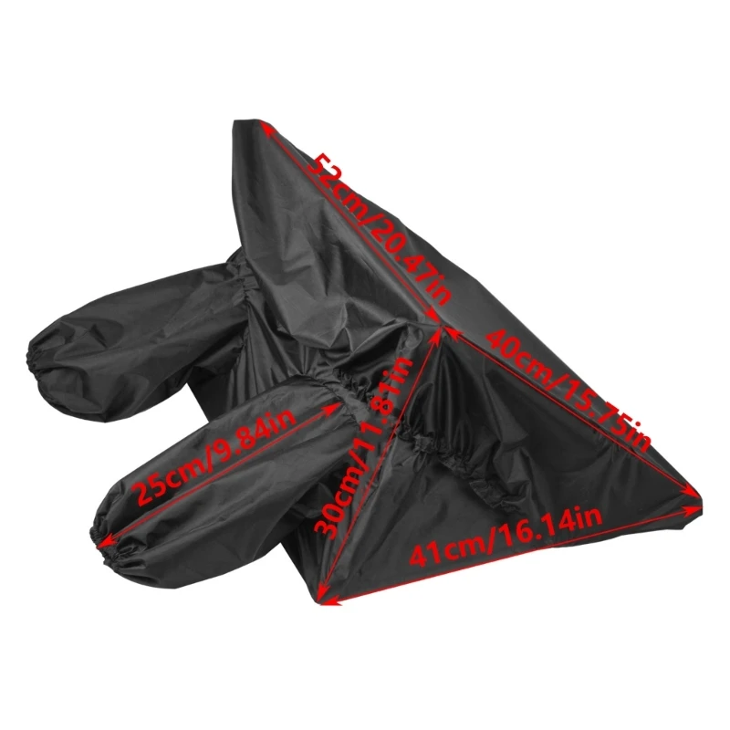 L74B Triangular Foldable Darkroom Bag Breathable Lightproof Film Changing Bag Large Capacity for 120 135 Film 45Sheet