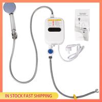 AA05 Instant Water Heater Shower 220V Bathroom Faucet Hot Water Heater 3500W Digital Display EU Plug