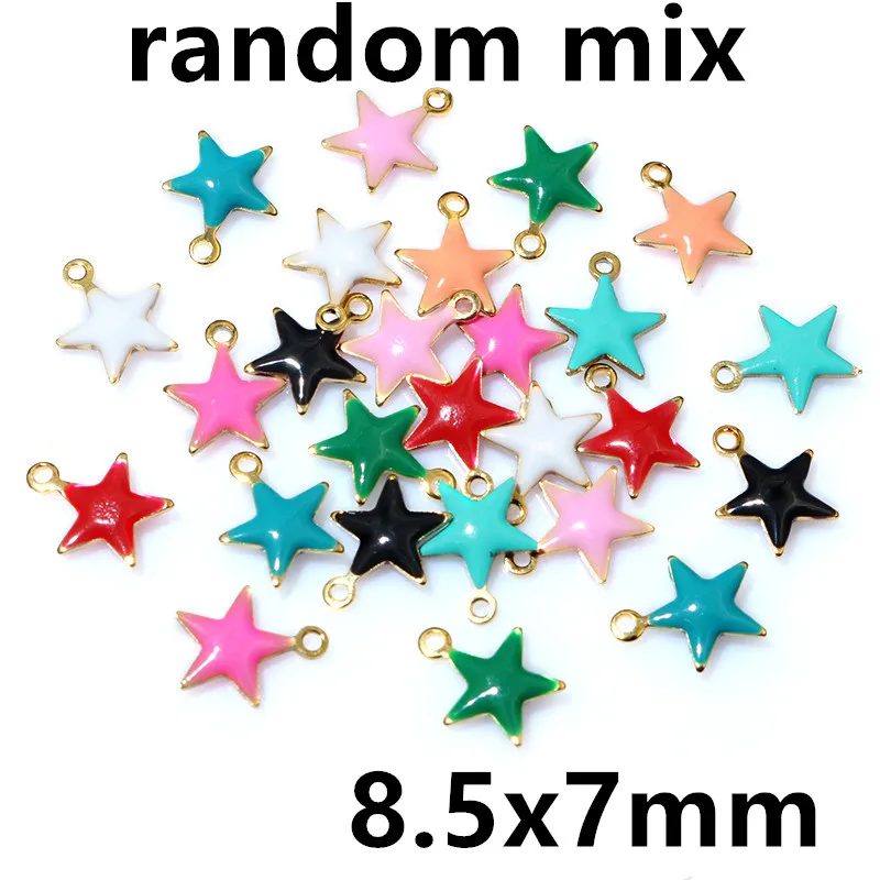 20pcs Stainless Steel Enamel Flower Star Octopus Charms Pendant DIY Jewelry Making Accessories for Necklace Earring Bracelet view 4