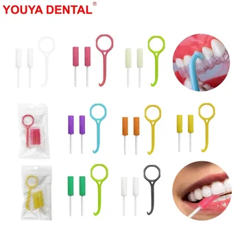 1/10 Sets Dentistry Invisible Brace Extractor Removal Tool Dental Aligner Remover + Orthodontic Aligner Chewies Tray Seaters