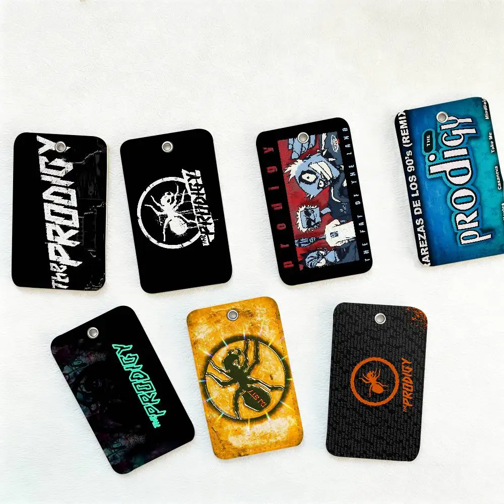 Electronic Band T-The P-Prodigy Style PU Access Card Holder With Keychain - Executive Protection For Bank Card,Subway, Bus Card