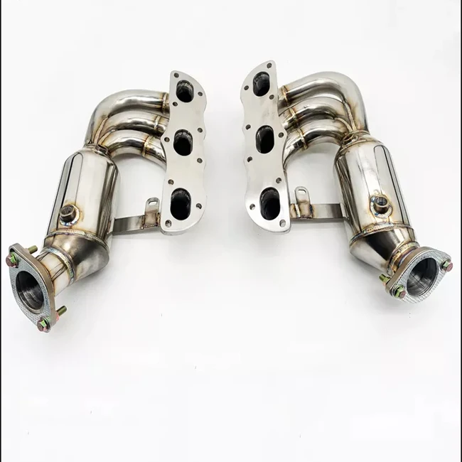 High performance Exhaust manifold For Porsche Cayman 987.2 2.7/2.9/3.4L 2008-2012 Downpipe