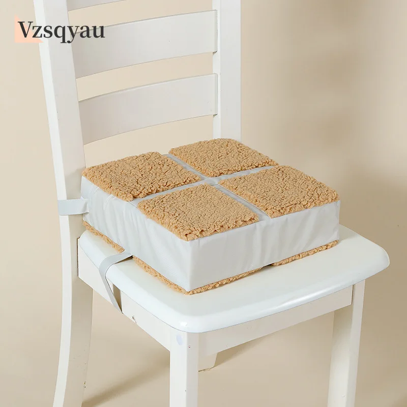 Baby Dining Chair Booster Cushion Removable Kids Highchair Seat Pad Star Chair Heightening Cushion Child Chair Waterproof Seat
