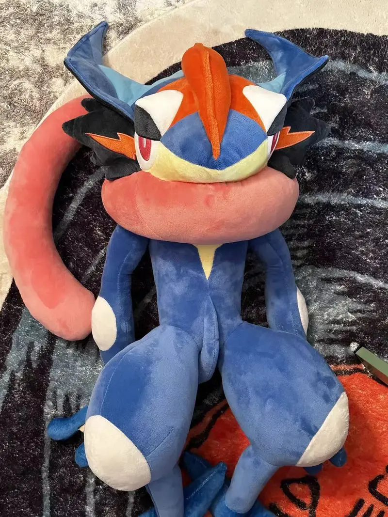 Pokemon caliente 70cm animales Kawayi Greninja juguetes de peluche muñeca de peluche suave Linda almohada decoración de la habitación regalo de cumpleaños para niños