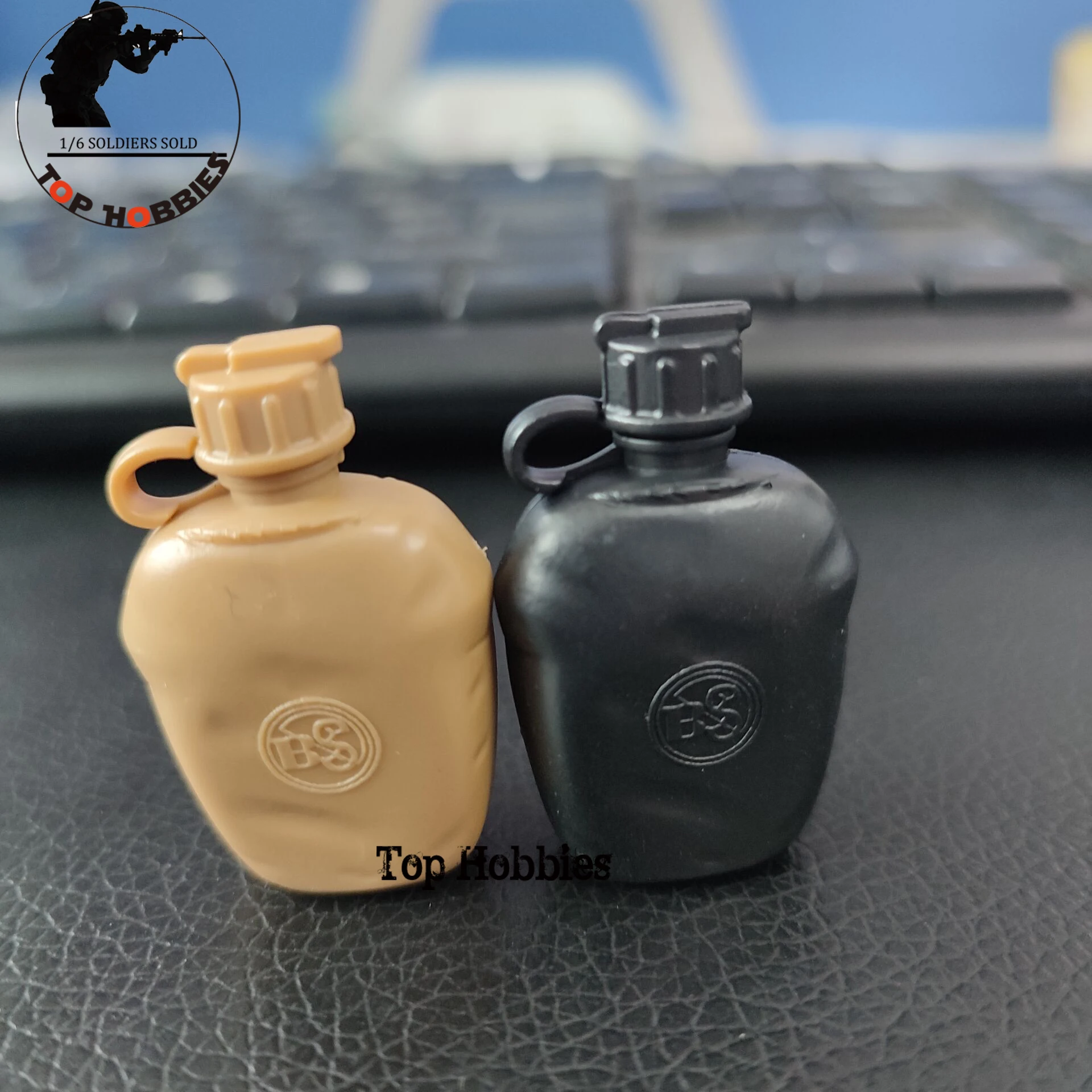 5PCS 1/6 Action Figure Accessories Soldier Kettle Model Spot and Mud/Black Plastic Can Not Be Unscrewed Random Color