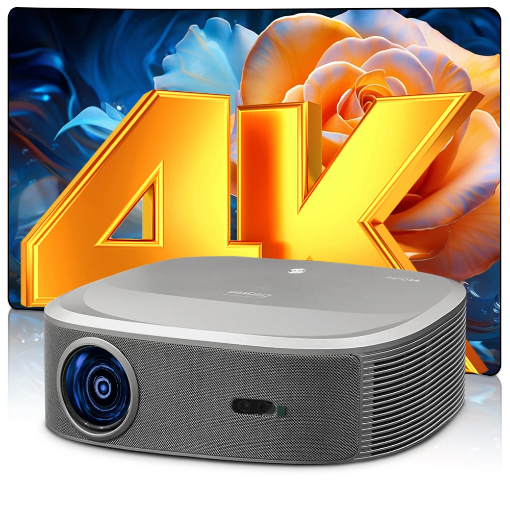 

EU Stock Fast Delivery 4K Ultra HD Projector 15000 Lumens Smart Android Micro Wireless Dual Wifi Mini Proyector Home Theater
