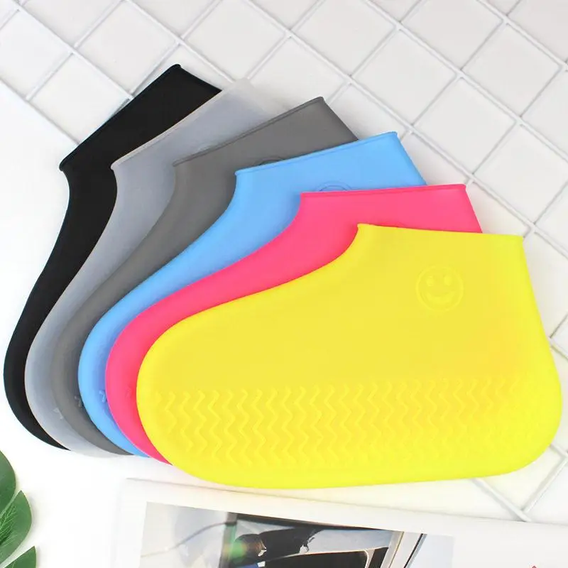 

Thickened Silicone Waterproof Anti-Slip Shoe Covers for Men Rainday Children Foot Covers Rain Booties Universal Unisex