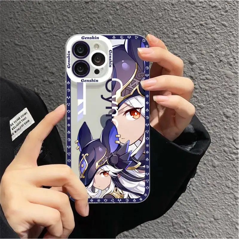 Anime Genshin Impact Phone Case for iPhone 11 12 13 Mini Pro Max 14 Pro Max Case shell