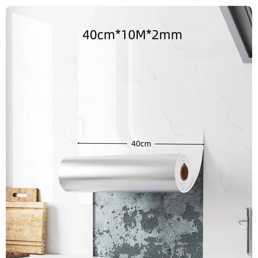 40cm*10M Self‑Adhesive Wallpaper Waterproof Moisture‑Proof Wall Sticker, Home Wall Renovation Decor Film for Living Room Bedroom