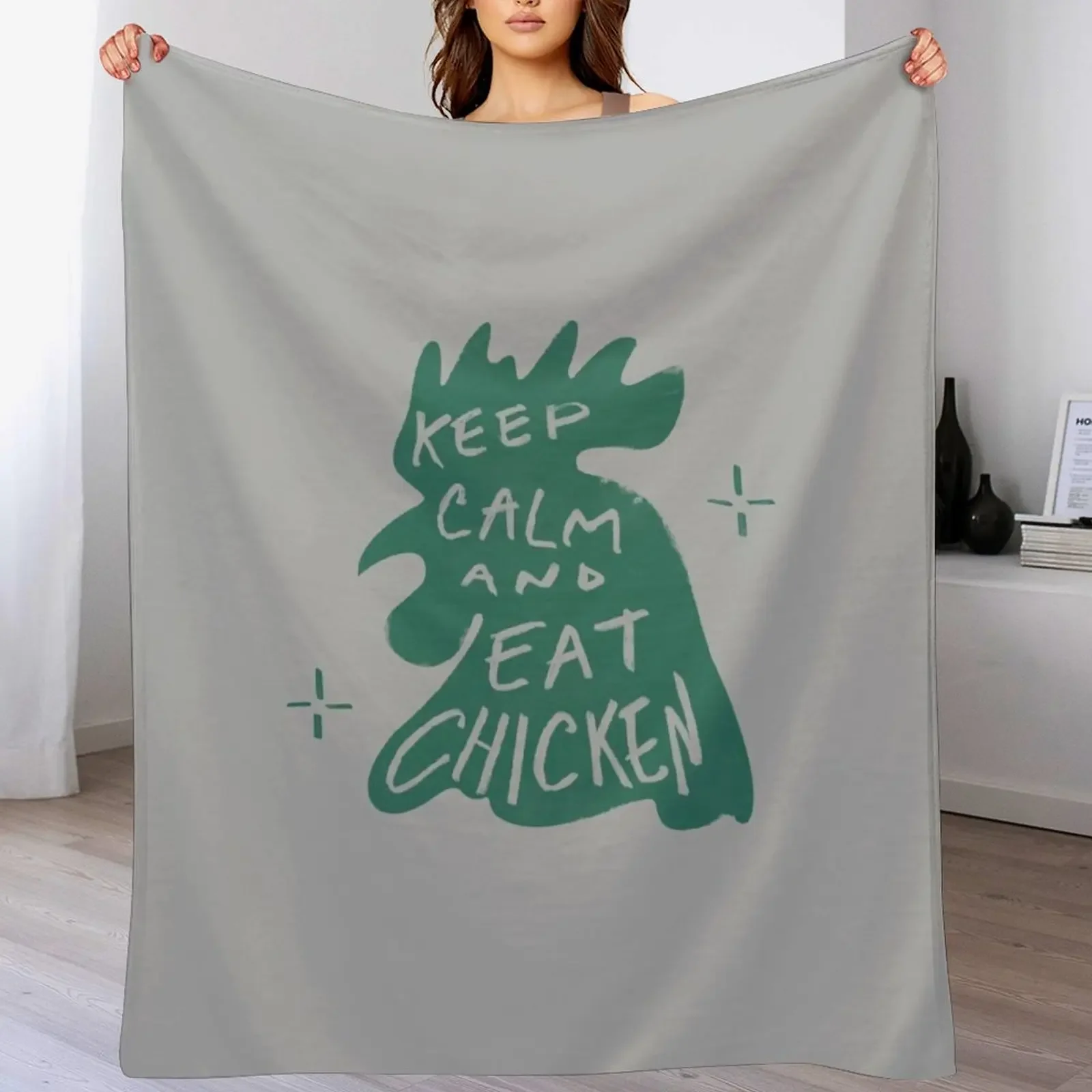 

Keep Calm And Eat Chicken Thai BL Moonlight Chicken Throw Blanket Cozy Napping Blanket Gift for Mom Dad