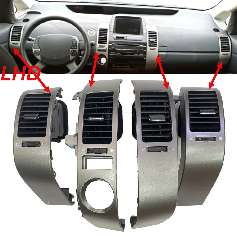 LHD Car Dashboard Air Vents Air Conditioner Outlet Fresh Nozzle Air vent  Fit For Prius 2005-2009 Accessories