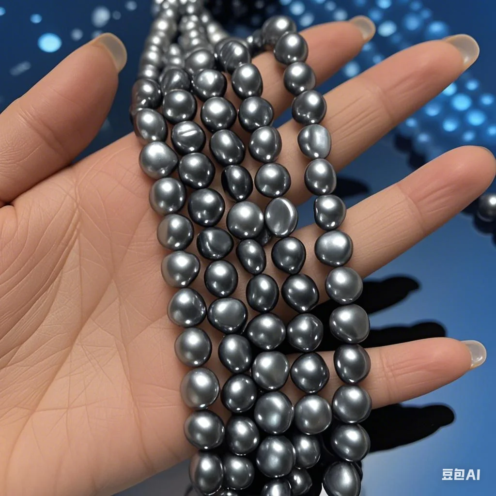 

Natural Freshwater Pearl Beads Loose Black Polished Pearl Bead for Jewelry Making Diy Women Necklace Earrings Gifts 36cm