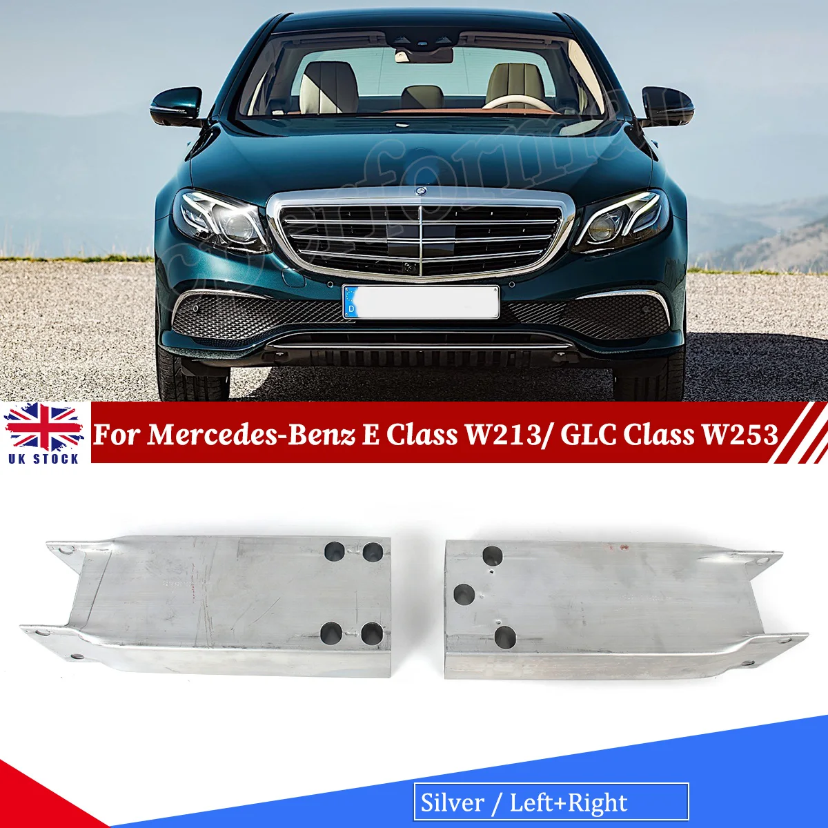 Para 2016-2023 MERCEDES W213 E300 soporte de impacto de reposición de parachoques delantero izquierdo derecho