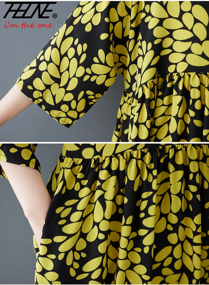 Oversized Polka Dot Print Summer Dress Woman Robe Casual Loose Korean Style Ladies Cotton Vestido Feminino Vintage Long Dresses