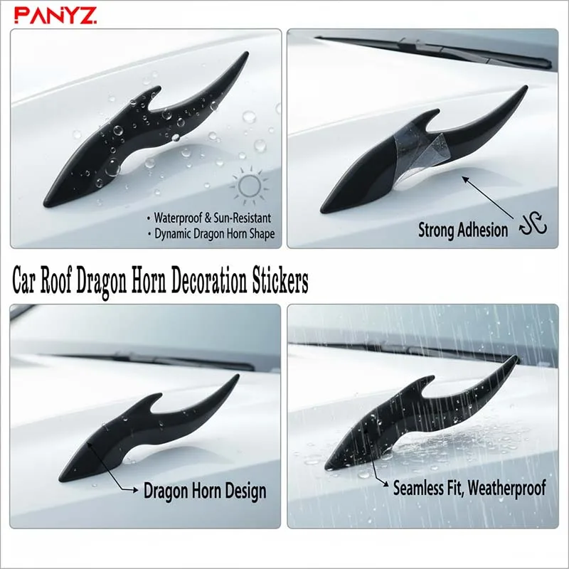 3D наклейки на крышу автомобиля с рогом дракона, сильная адгезия, не падающая дождя для DongFeng Fengshen Fengrow Citroen Dfm Ax7 H30 S30 Dfsk