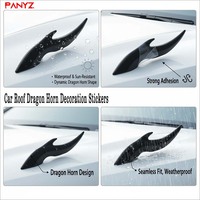 Car Roof Dragon Horn 3D Stickers Strong Adhesion Not Falling in Rain For DongFeng Fengshen Fengrow Citroen Dfm Ax7 H30 S30 Dfsk