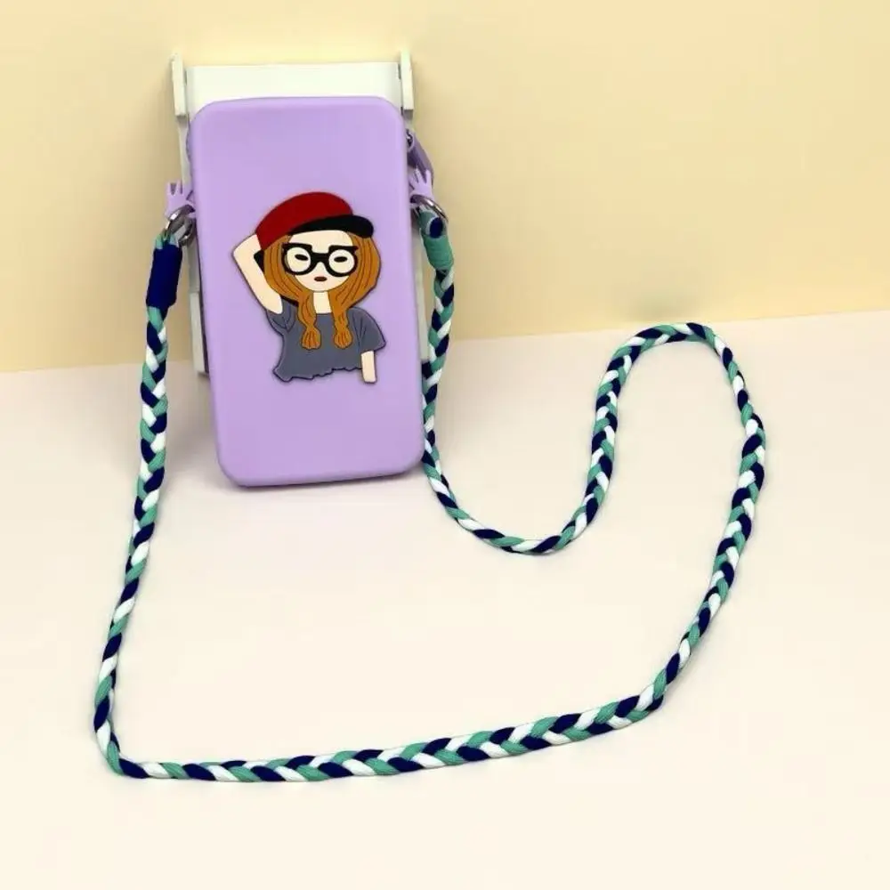 

Waterproof Silicone Crossbody Bag Large Capacity Zpper Mobile Phone Bag Anti-lost Lightweight Makeup Storage Bag Key Coin Purse